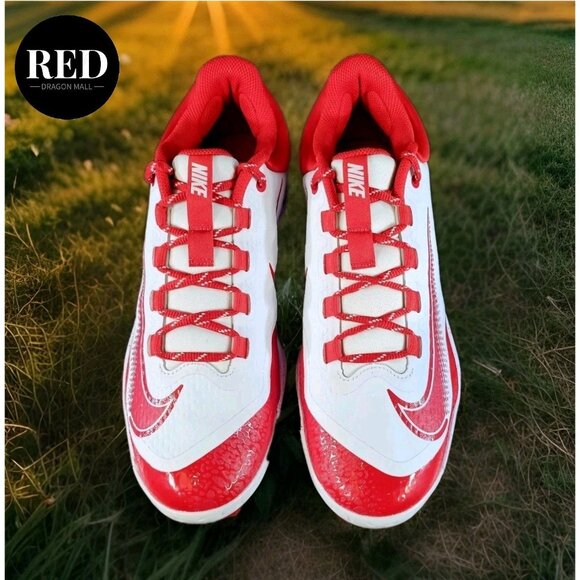 Nike Alpha Huarache Elite 4 Low MCS Baseball Cleats Red FD6255-105 - Men\'s 10.5 main image 12